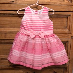 Striped Pink Spring Dress